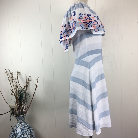 Sugarlips Off-Shoulder Ruffle Striped Summer Dress - Picture 5 of 8